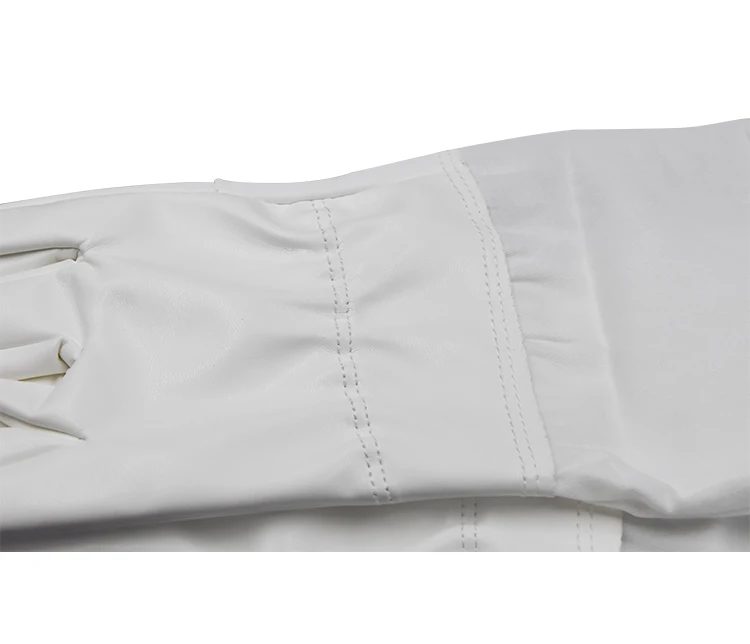 Beekeeping gloves Protective Sleeves Professional white Artificial leather and cloth for Apiculture beekeeping gloves