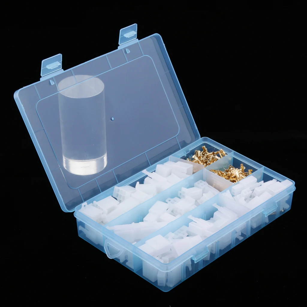 2.8mm Female & Male Terminals Crimp Connectors Housing Set With Organizer