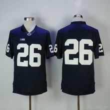 Мужская трикотажная одежда для колледжа Saquon Barkley, 26, темно-белая, сшитая, размер S-3XL