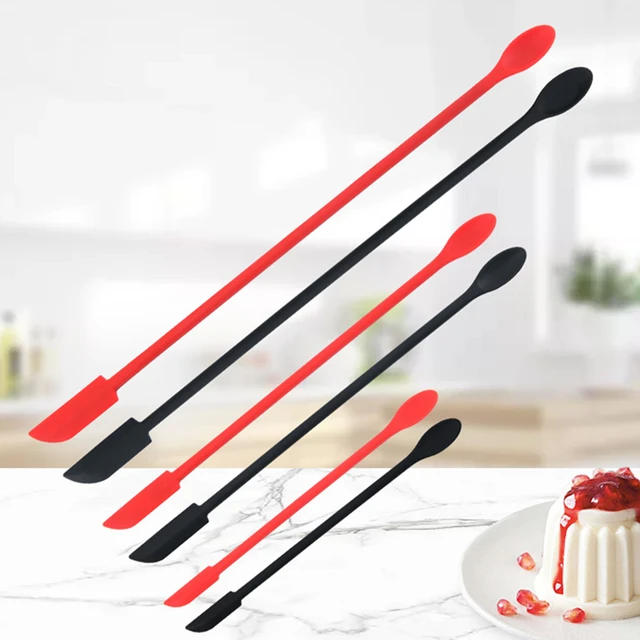 2 PCS Cuisine Silicone Cream Gâteau Spatule Spatule Mélangeur