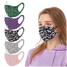 Um design elegante e elegante reutilizável colorido tecido rosto turbante neutro máscara lavável confortável e macio mascarillas