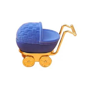 

Lovely Baby Carriage Jewelry Box Wedding Ring Box for Earrings Necklaces Display 83XF