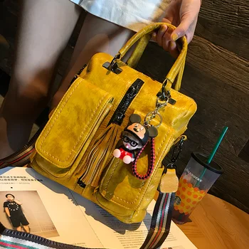 

Handbag Female 2020 New Multipurpose Bag Soft Leather Diagonal Bag Tide Wild Casual Temperament Ladies Shoulder Bags Bolso Mujer