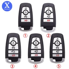 Xinyuexin remoto caso chave do carro escudo fob para ford fusion mustang explorer F-150 F-250 F-350 borda caso capa chave inteligente de alta qualidade
