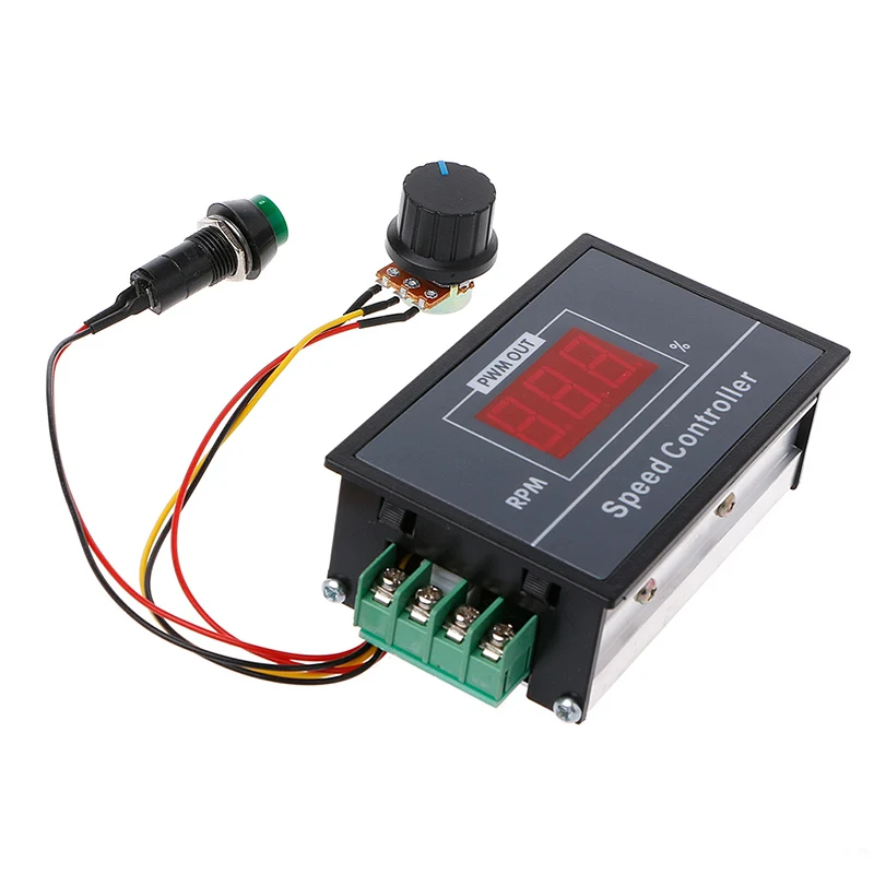 PWM 6-60V 30A цифровой регулятор скорости двигателя регулятор с цифровым дисплеем QP2