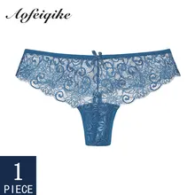 Underwear Women Sexy Lace Panties lingerie Low waist ladies Transparent Lingerie thong 1 Piece Panties Woman Underwear Aofeiqike
