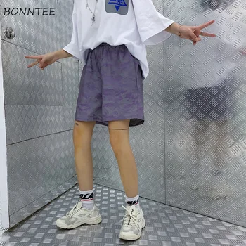 

Shorts Women Leisure Camouflage Loose Harajuku Fashion Chic Womens Retro Streetwear Ulzzang BF Korean Style Elastic Couple Short