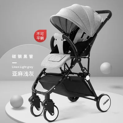 

5.5Kg High Landscape Baby Stroller Lightweight Baby Strollers Foldable Portable Four-wheel Trolley Baby Pushchair Pink Stroller
