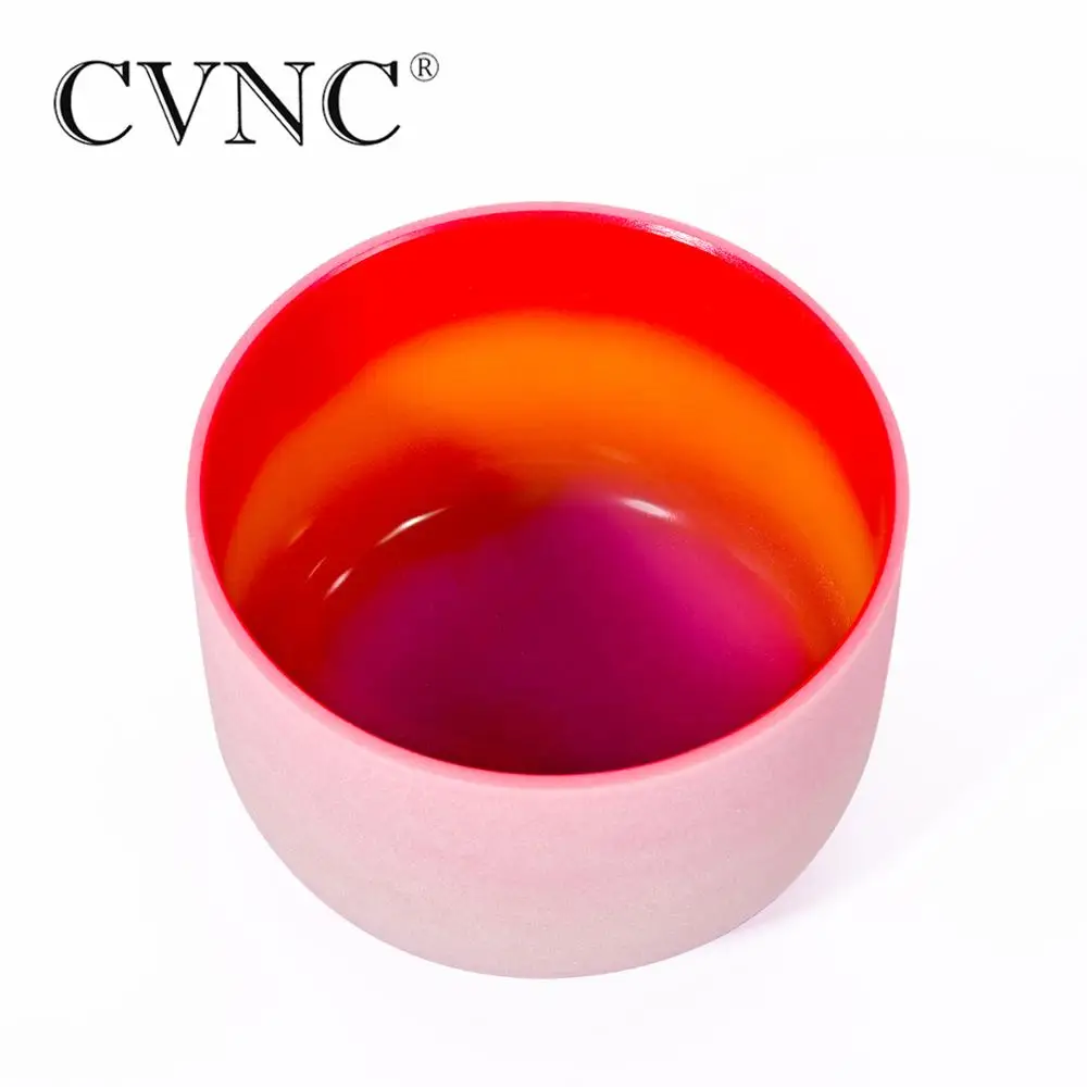 CVNC 8 &quotNote C корень чакра цвета радуги Матовый Кварцевый Поющий чаша | Спорт и