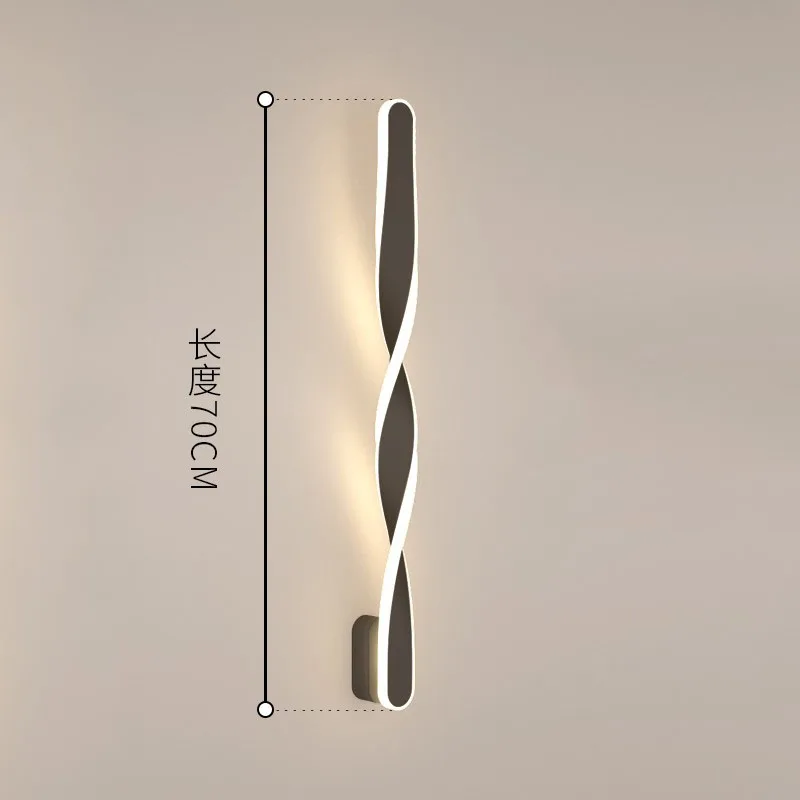  (WECUS) Designer special 70cm LED wall lamps modern Nordic spiral wall lamp patented design and cre - 4000273226765