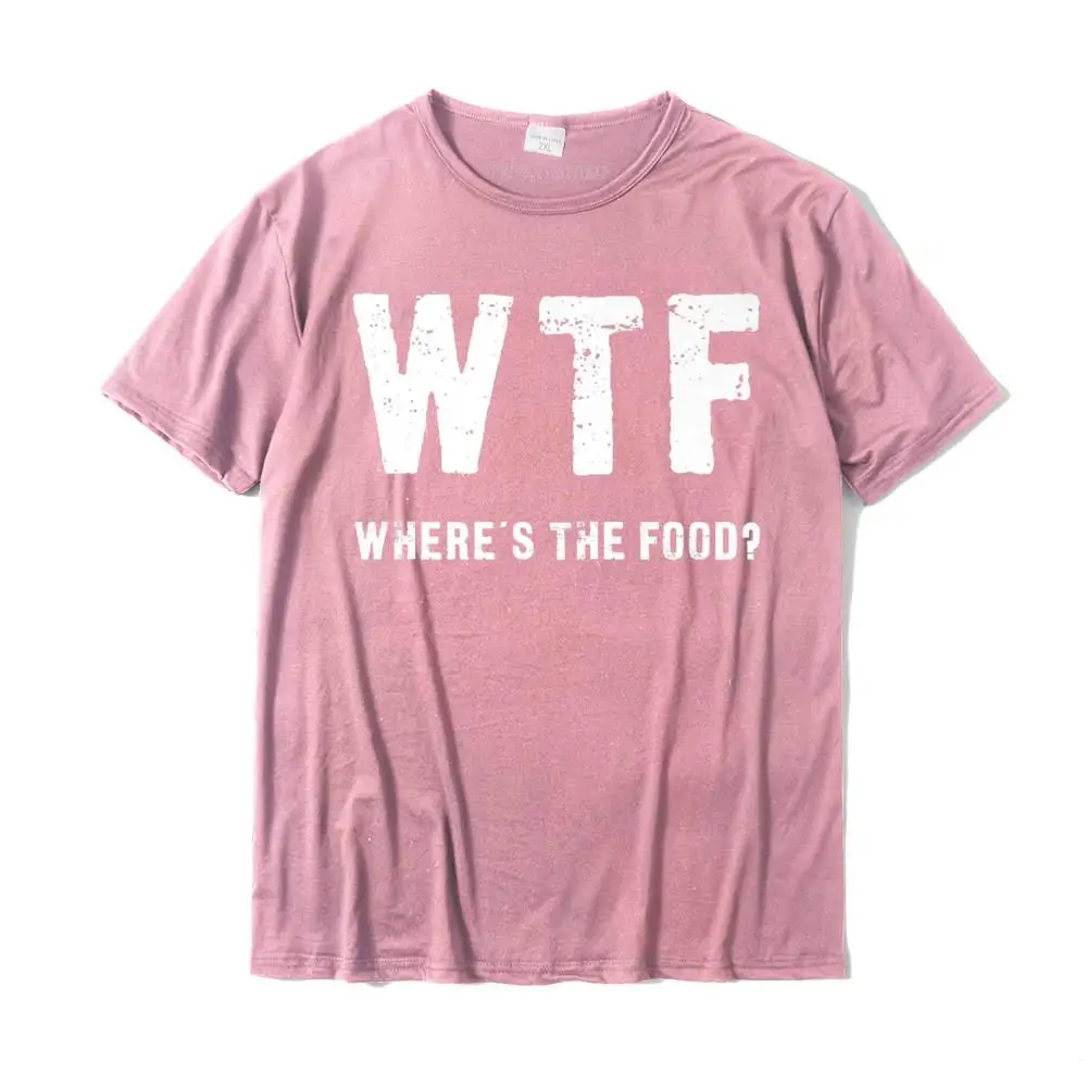  Mens Tshirts Normal Printed Tops Tees Pure Cotton Round Neck Short Sleeve Casual Tops Shirts Summer Top Quality Funny WTF - Where's The Food Premium T-Shirt__MZ17432 pink