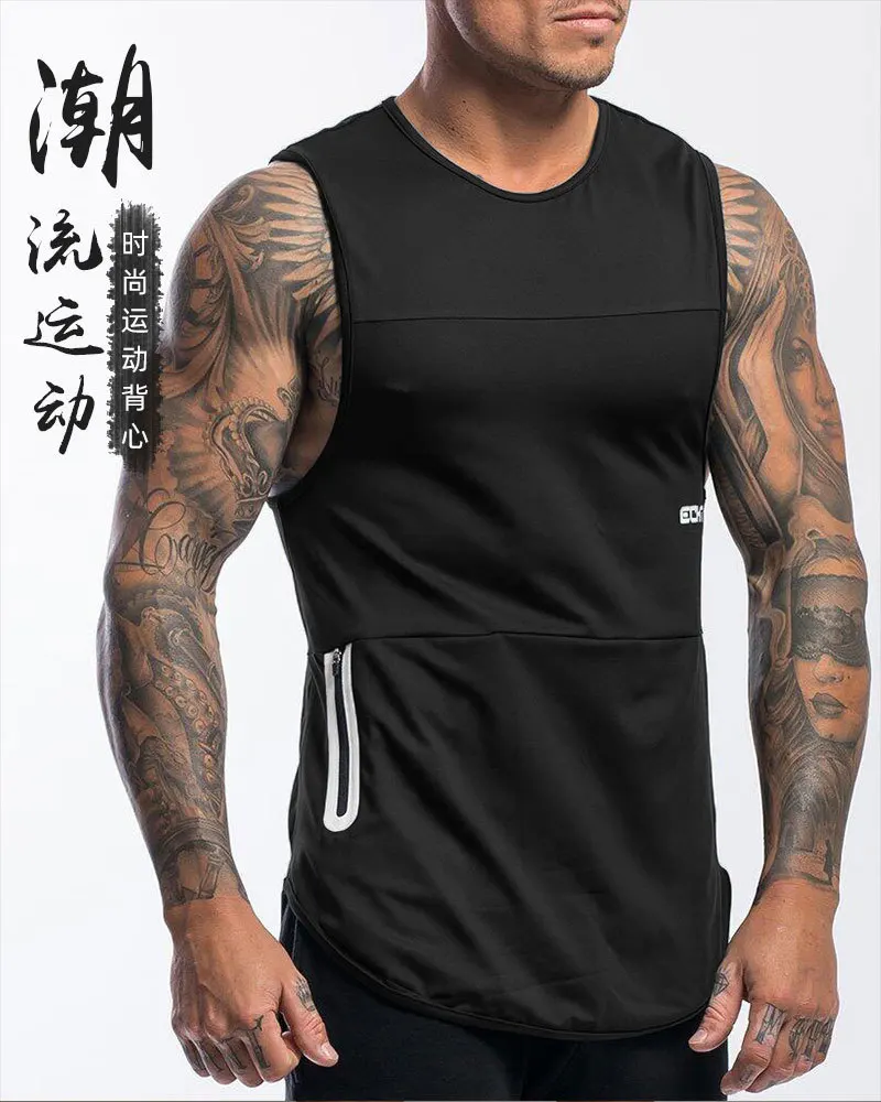 Muscle Cross Border Brothers Summer New Style Europe And America Sports Vest Men Quick-Dry Fitness Vest Base Shirt Wholesale