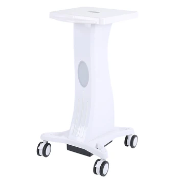 

Beauty Salon Trolley with Handle Pedestal Rolling Cart Wheel Stand for Salon Use Small Bubble Rack Tool