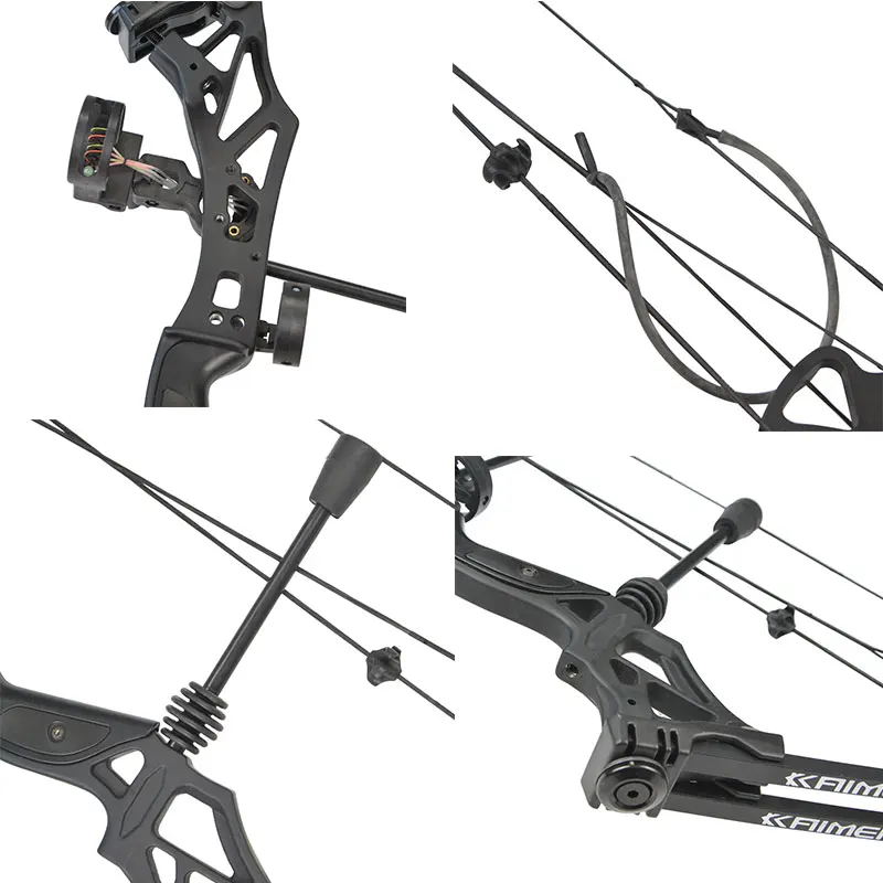 KAIMEI HAN Archery 30-70lbs Compound Bow Set With Carbon Arrows IBO320FPS 80% Labor Saving Ratio Shooting Hunting Accessories