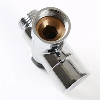 

Newly High Quality 7/8" Water Distribution Valve T Type 3-way Copper Converter Bathtub Toilet Nozzle Faucet Water Separator