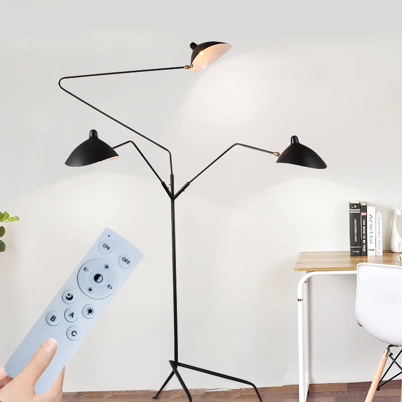 Lampadaire Sur Pied Avec Trepied Design Nordique Lampe Industrielle Avec Bras Araignee Reglable Luminaire Decoratif D Interieur Ideal Pour Un Loft Un Salon Ou Une Chambre A Coucher Aliexpress
