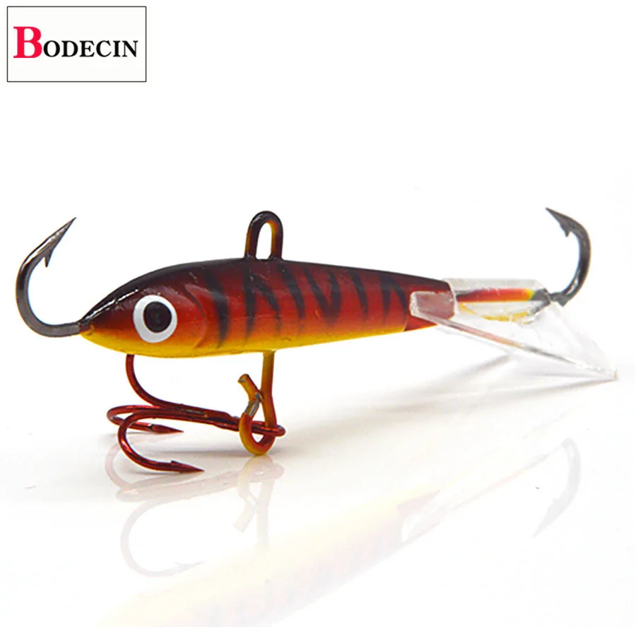 Ice Fishing Lure Hook Tackle Trout Jigging Balancer Hard Metal With  Fake/Jig Bait Boxe Winter Wobblers Lead Head 1pcs 83mm/18g