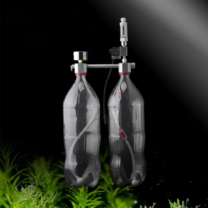 

Aquarium CO2 Carbon Dioxide Generator DIY Set Homemade Waterweed CO2 Solenoid Valve Cylinder Aquarium Accessories