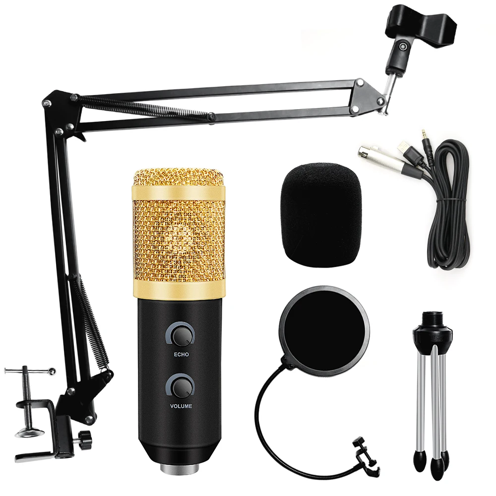 Новый студийный микрофон ECHO bm 800 USB конденсаторный bm800 для компьютера Youtube запись