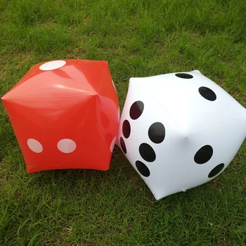 

2PCS Inflatable Dice Inflatable Large Size Unique Toy Dice Pool Toy For Home Decoration Party Favors Children Game Random Color