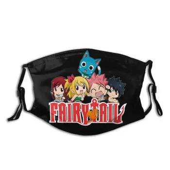 

Picture Custom Fairy Tail Chibi Fashion Design Reusable Mouth Mask Great Quality Anti Bacterial Haze With Filters