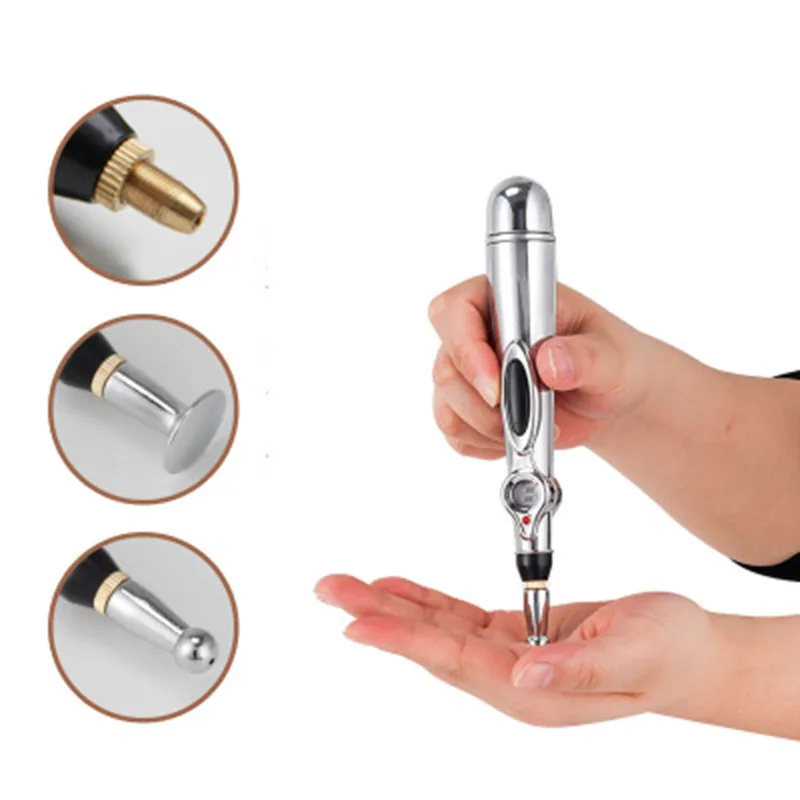 Electronic Acupuncture Pen Electric Meridians Laser Magnet Therapy Heal Massage Machine Meridian Energy Face Skin Care Tools | Красота и