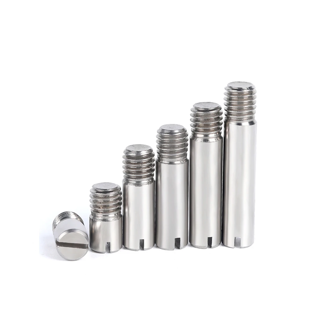 sourcingmap 304 Stainless Steel M3 Female Thread 5mm x 16mm Cylindrical Dowel Pin 4pcs 