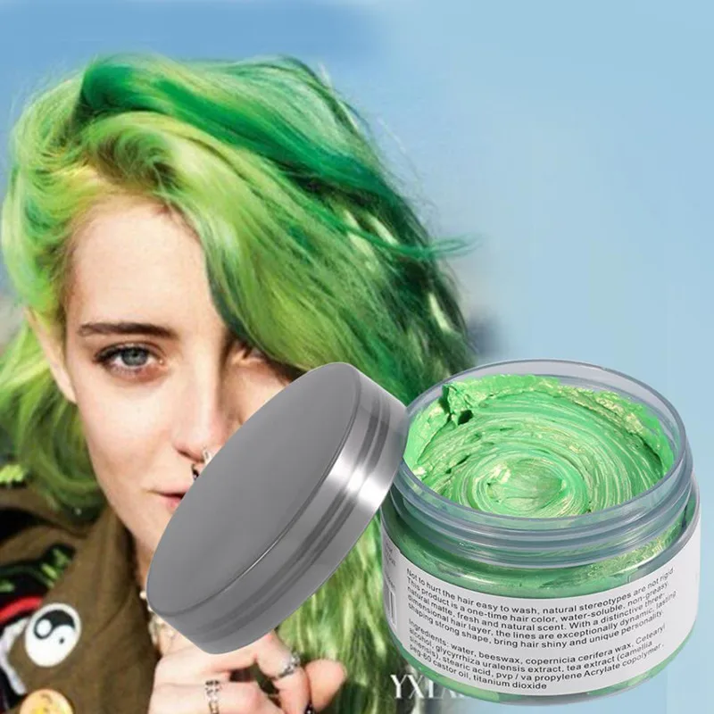 Ensiferum hair styling mofajang temporary color hair wax strong hold styling hair pomade easy wash 7 colors fashion cosplay