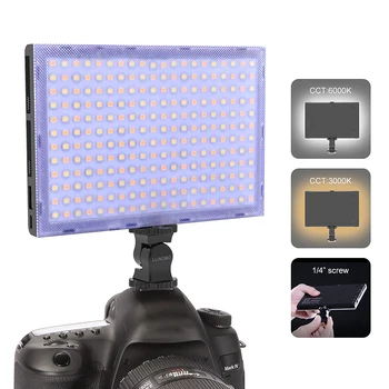 

USB Rechargeable Professional LED Video Light 9W 1000LUX 4000mAH/7.4V Polymer Battery Powerbank Video LED Light for Photography
