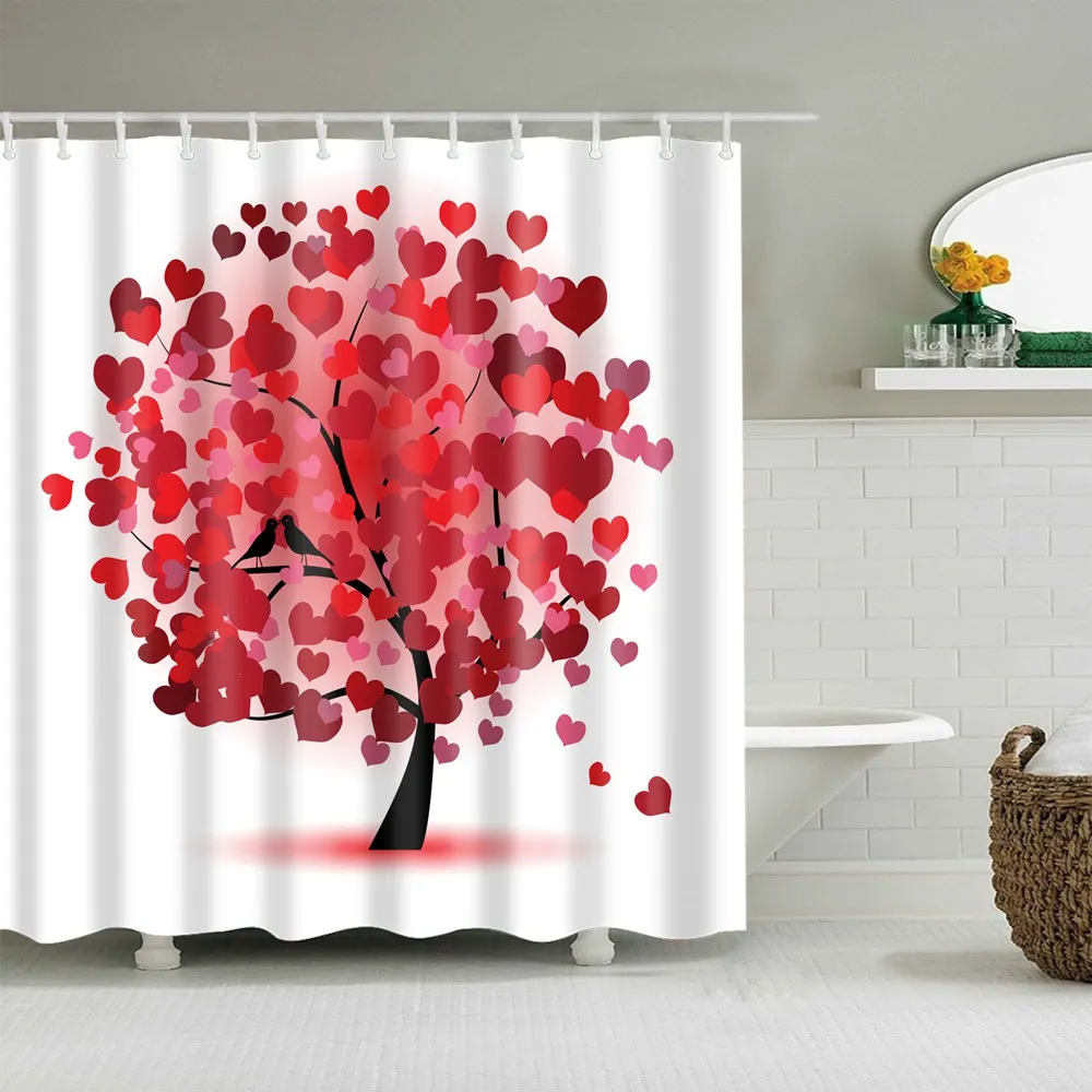 Dafield Pink Bathroom Shower Curtain Glamour Dresses with Fashion and Makeup Design Fabric Waterproof Princess | Дом и сад