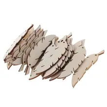 Aliexpress - 25pcs Cut Wood Feather Embellishment Wooden Shape Craft Wedding Decor