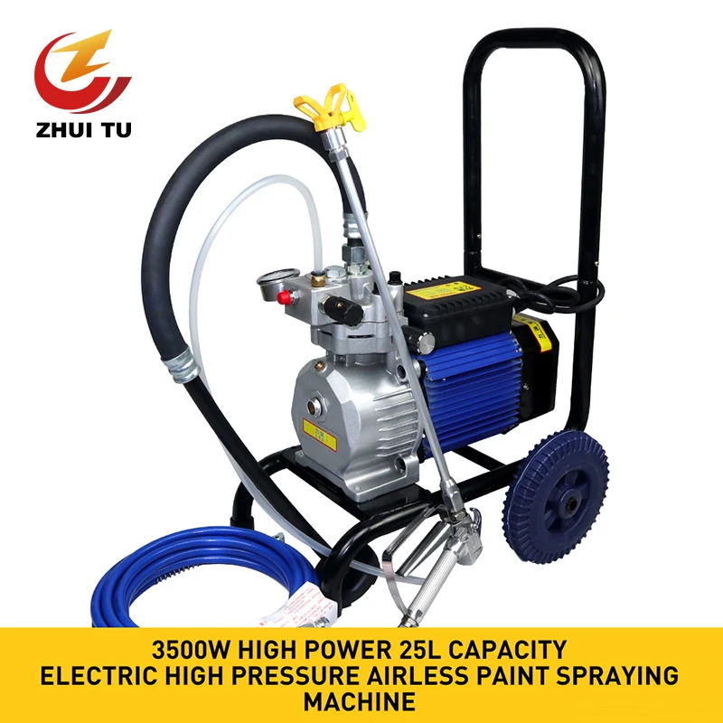 

ZHUI TU Professional High Pressure Airless Spraying Machine 220V 3500W High Power Automatic Paint Sprayer Coating Machine