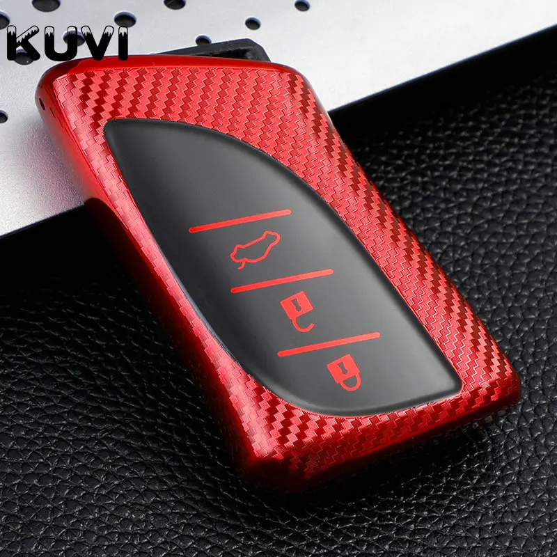 Carbon Fiber Tpu Car Smart Key Case Cover Shell Fob For Lexus Nx Ux Lc Is Lx Rx Ux200 Ux250h Es200 Es300h Ls500 Lc500h Protector - - Racext™️ - - Racext 19