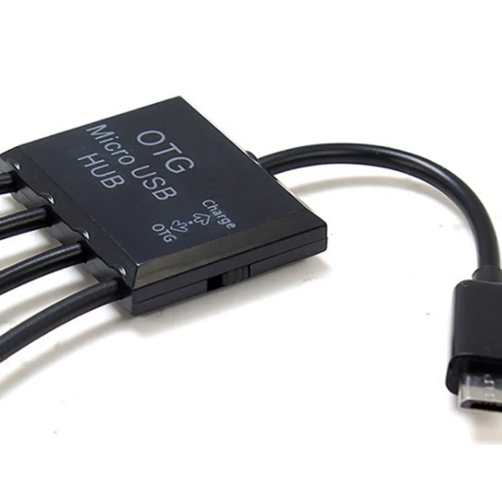 4 в 1 Micro USB OTG концентратор адаптер для смартфона планшета Micro USB 4 порта концентратор разветвитель Многофункциональный кард-ридер