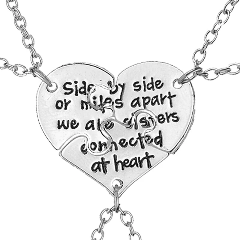 3pcs 6392 3 Pcs Best Friend Necklaces Set For Women Star Moon Pendant Chain Necklace Bff Choker Girl's Gift Rhinestone Letter Necklaces - Окраска металла: 3pcs 6392