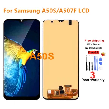 

100% New AMOLED LCD For Samsung Galaxy A50S Lcd Display A507 A507F Touch Screen Digitizer For Galaxy A50S Display Assembly Parts