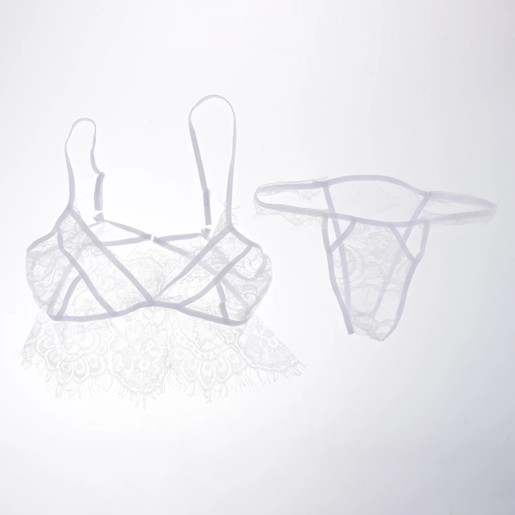 Sexy Lingerie Set for Women Floral Lace Babydoll Bodysuit Sexy Bra and Panty Lingerie Sets Sleepwear Nightwear Size M to 3XL