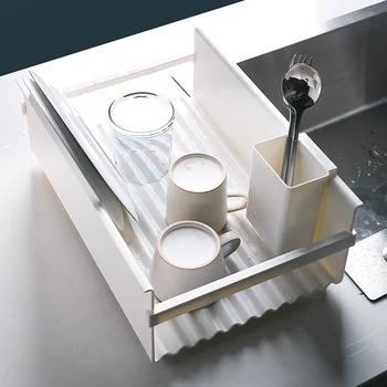 

Sink Dish Drying Rack For Kitchen Multifunctional Sink Drain Basket Home Storage