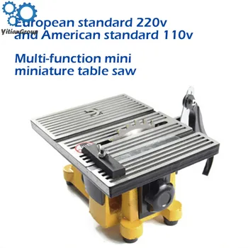 

Mini Table Saw Handmade Woodworking DIY Model Electric Polishing Cutting Tool Aluminum Alloy Circular Saw Blade 110V/220V