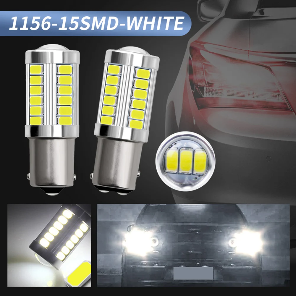 2шт 1156 5730 33SMD Автомобильный светодиодный сигнал поворота Реверсивные колбы для лампы на замену для автомобиля_ WK