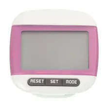 Многофункциональный шагомер счетчик калорий Расстояние 5 шагов буферная коррекция ошибок большой ЖК-дисплей с поясом, розовый