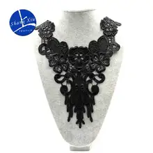Вышивка шеи воротник diy поддельные съемные воротники водорастворимые Женская бутоньерка трехмерные кружевные аксессуары