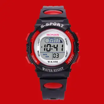 

Kids Alarm Date Electronic Watch Gift Montre Orologi Otoky Watches Waterproof Children Boys Digital Led Sports Watch Jul28