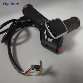 

24V 36V 48V LCD Display Twist Throttle Electric Scooter Bike Speed Control With Button Switch Battery Display Indicator Throttle