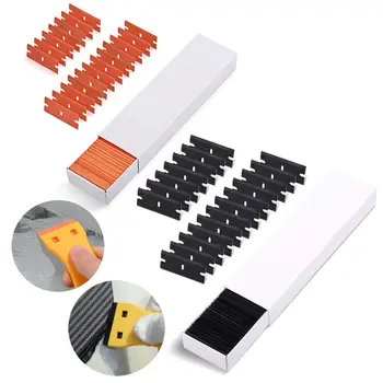 

EHDIS 200 PCS Vinyl Squeegee Spare Plastic Razor Blades Scraper Car Wrapping Tools Window Glass Water Bubble Wiper Tint Cleaner