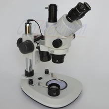 FYSCOPE трек столп стенд стерео микроскоп 3.5X-90X симуляторный фокусный тринокулярный микроскоп с двойной светодиодный свет