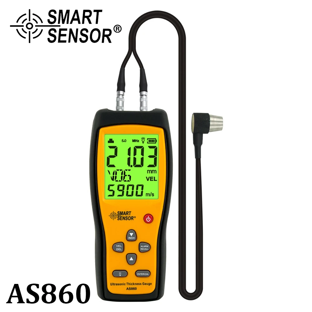 Smart Sensor AS860 Ultrasonic Thickness Gauge Digital Sheet Metal