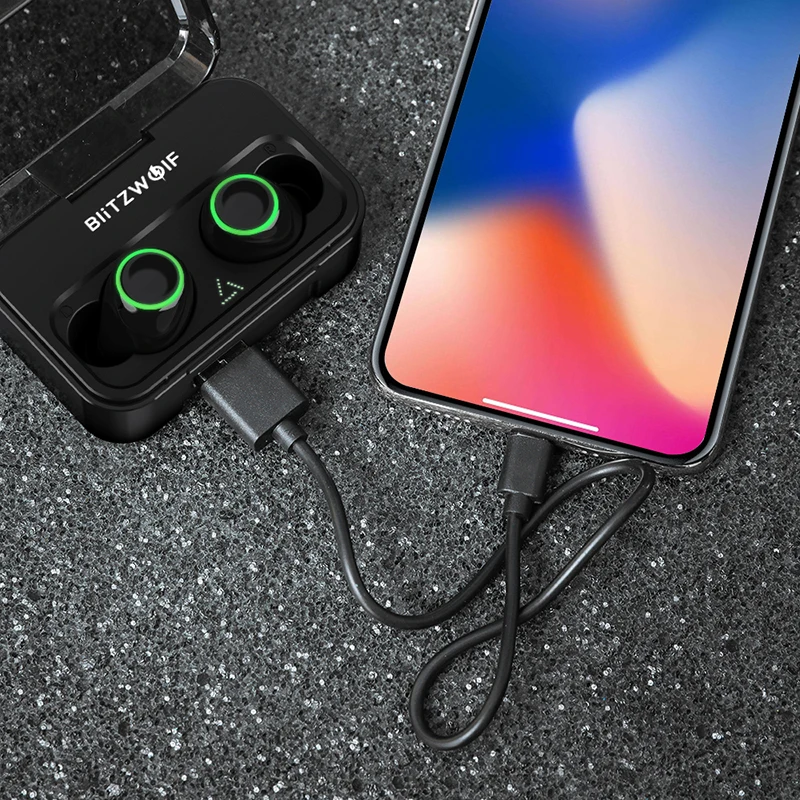 BlitzWolf FYE3S 3 TWS True Wireless Bluetooth 5.0 Earphone 2600mAh Big Battery Digital Power Display Sport Earbuds