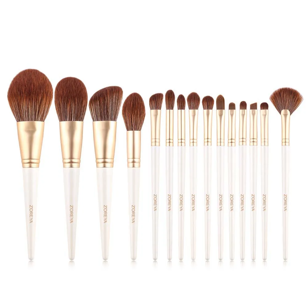 

2019 New Model Beginner Make Up Brush Set Delicate Artificial Wool Makeup Brushes Powder Foundation Contour And Eye Brushes