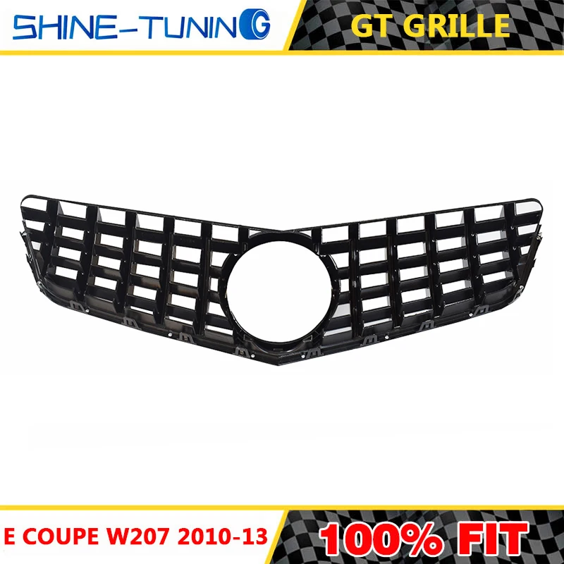 Передняя решетка для mercedes E Class w207 GT R grill prefacelift coupe c207 2010 2013 E200 E260 E300|Гоночные